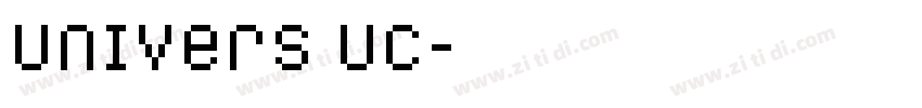 Univers UC字体转换